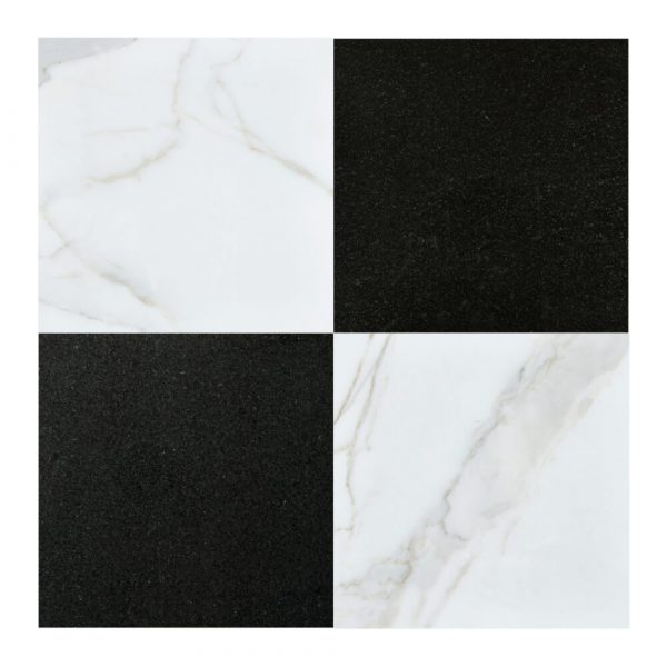 Calacatta Gold-Absolute Black Pattern Honed-Polished