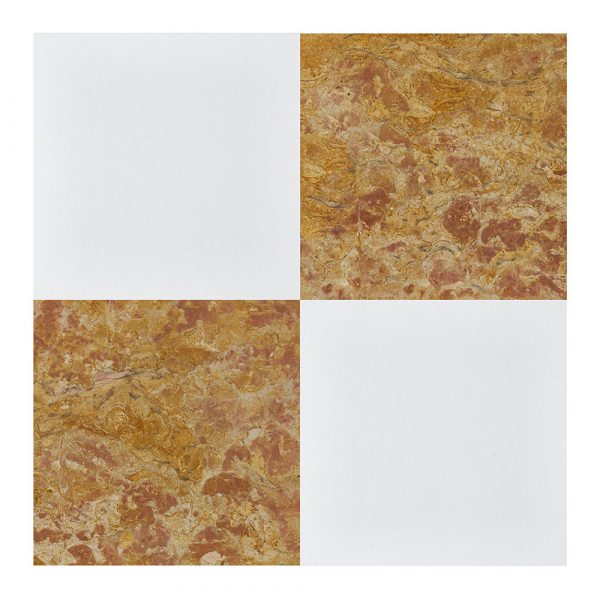 Thassos-Giallo Reale Pattern Polished TGRPP MARBLE TILE