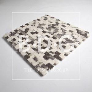 Calacatta Viola Honed Broken Joint Marble Mosaic