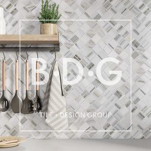Skyline Honed Hand Clipped 2x2 Marble Mosaic