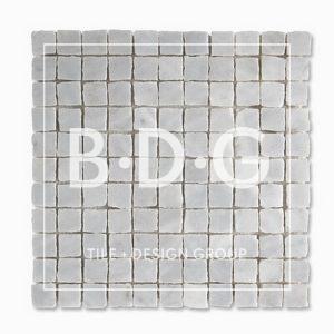 Glacier Honed Hand Clipped 1x1 Marble Mosaic