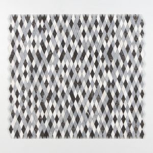 Allure L Iris Black Bianco Dolomiti Cl Honed Hazem Marble Mosaic 12×12