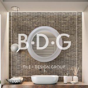 Silver Drop Honed Pill Marble Mosaic