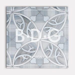 Skyline, Snow White, R007 Multi Finish Elain Waterjet Marble Mosaic