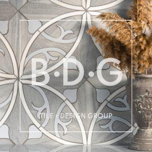Skyline, Snow White, R007 Multi Finish Elain Waterjet Marble Mosaic