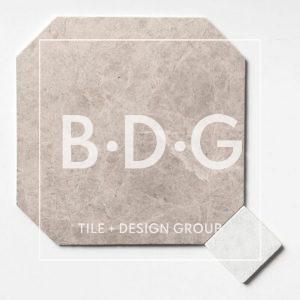Silver Shadow Glacier Tumbled Marble Tile 16×16