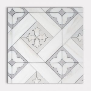 Bianco Dolomiti R003 R0012 Polished Chase Waterjet Marble Mosaic 12×12