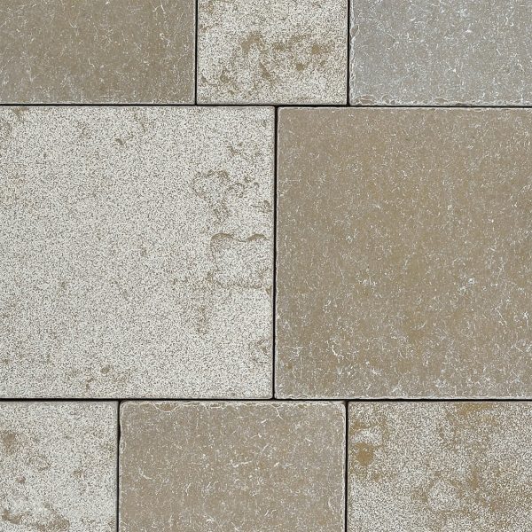 Lime Yellow Multi Finish Blend Reclaimed 16x24 Limestone Tile