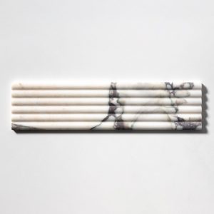 Calacatta Viola Honed Flute Trim Marble
