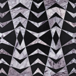 Mumbai Diamond Black Waterjet Mosaic