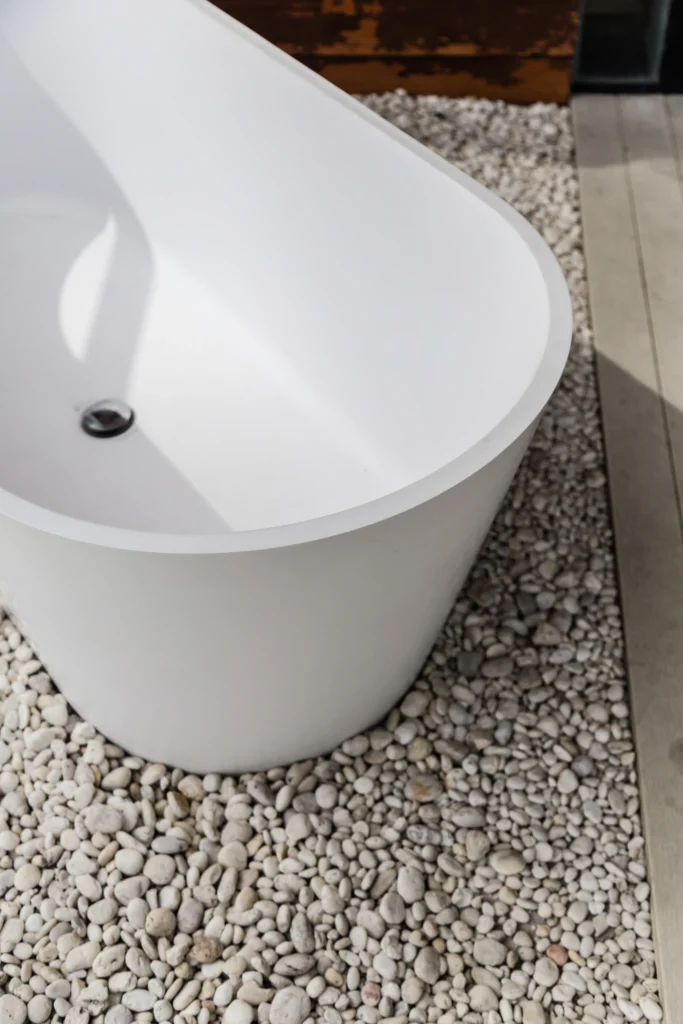Pebble & River Rock tile and stone at BDG Design Group San Diego