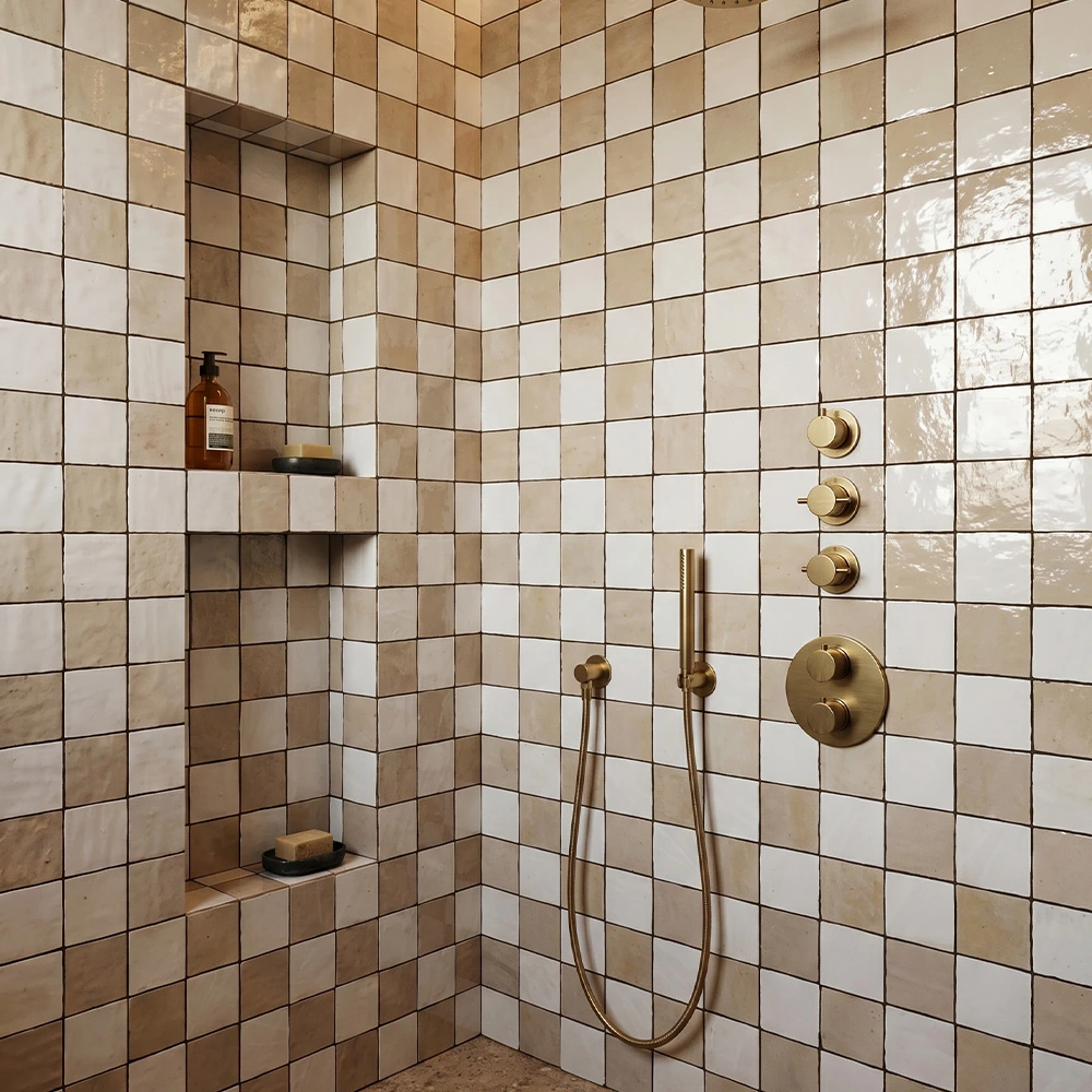 Zellige tile and stone at BDG Design Group San Diego